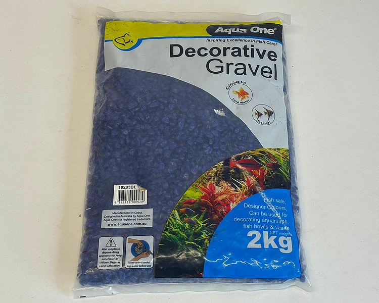 Aqua One Decorative Gravel - Deep Blue 10283BL - 2kg